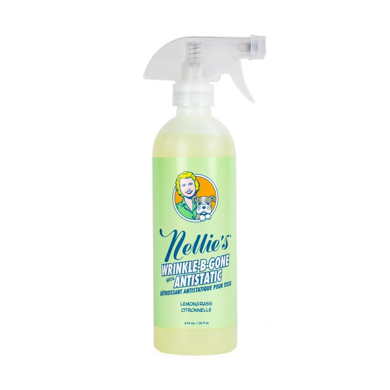 Nellie's Wrinkle-B-Gone - Plant-Based Clothing Static & Wrinkle Remover - Convenient, Responsible, and Effective - Revitalize Your Clothes in Minutes (16 fl oz) - Made in Canada - Image 1